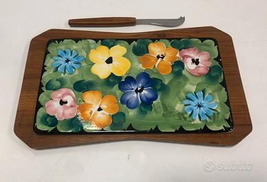 Tagliere formaggio 35x22 LAVENO DEAM dipinto mano