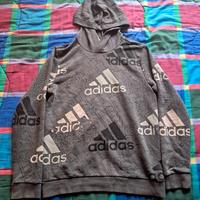 felpa adidas grigia