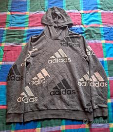 felpa adidas grigia