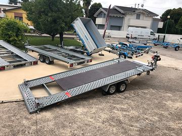 Rimorchio Stema per trasporto auto basculante