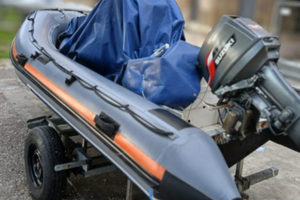 Joker 420 + suzuki 30 cv + carrellino pieghevole