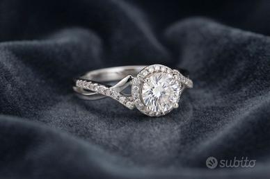 Esclusivo anello Vintage argento pietre CZ