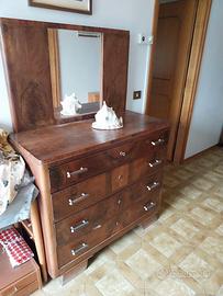 Cassettiera con specchio anni 60