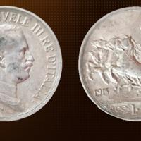 1 LIRA 1915 ARGENTO-VITTORIO EMANUELE III
