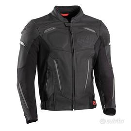 Giacca Pelle Ixon Ceros nero antracite