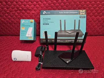 Router WiFi 6 TP Link con extender wifi