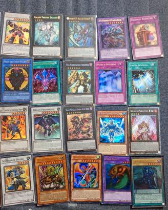 Lotto carte yugioh rare xyz synchro fusione