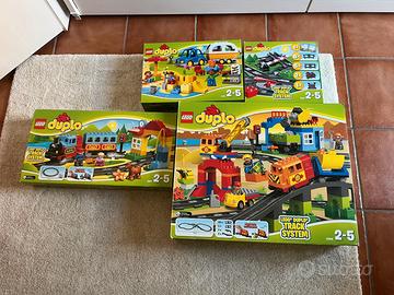 Lotto LEGO Duplo Treni COMPLETI con scatole