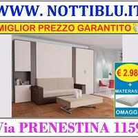 Letto a Scomparsa MAGNUM 2p + MATERASSO OMAGGIO
