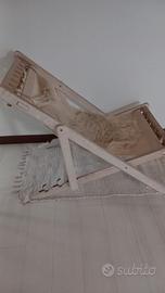 Sedia sdraio legno stile shabby chic