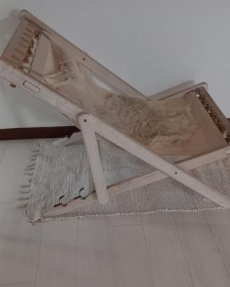 Sedia sdraio legno stile shabby chic