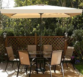 Balani Ombrellone Palo Centrale 3x3 Beige + base