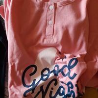 Pigiama donna cotone lungo tg s colore rosa