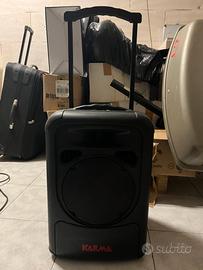 Box Amplificato con lettore cd e microfoni wirless