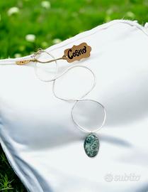 Collana con Pietra Naturale Minerale “Cosmo”