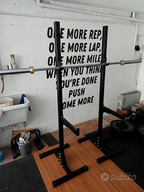  Set pesistica: Bilanciere + pesi + rack + panca 