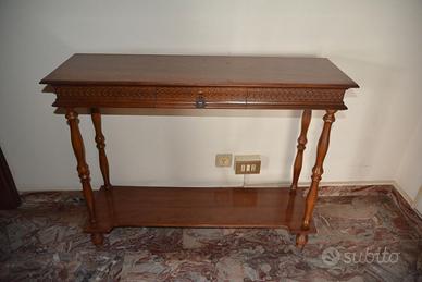 Mobile ingresso e Specchio con cornice legno