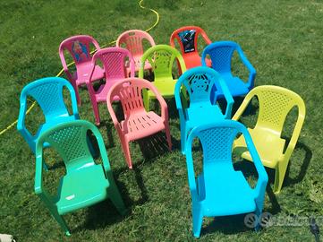 12 seggiolibe colorate per bambini