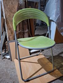 Sedia verde piegevole