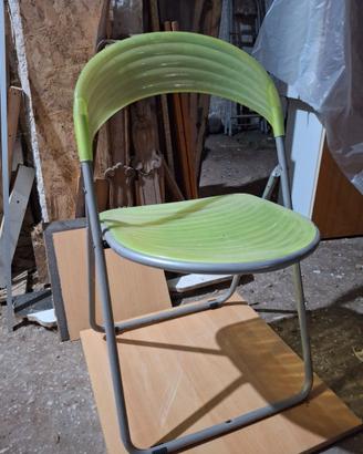 Sedia verde piegevole