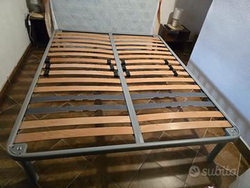 Rete matrimoniale cm 200x160 doghe in legno