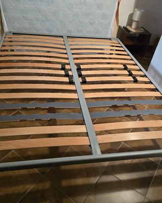 Rete matrimoniale cm 200x160 doghe in legno