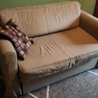 Divano letto 2 posti beige/sabbia