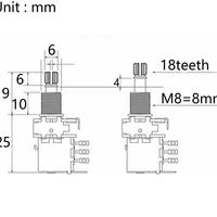 Potenziometri Lineari per chitarra - VARI - LEGGI