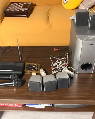 speaker audio Voxon e microfoni sony