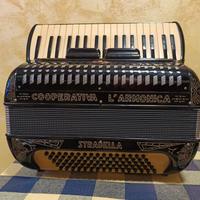 fisarmonica cooperativa  l'armonica 3-4 Stradella 