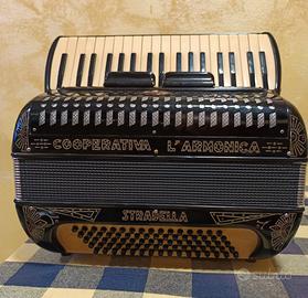 fisarmonica cooperativa  l'armonica 3-4 Stradella 