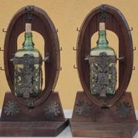 Porta bottiglie in legno