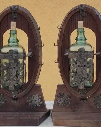 Porta bottiglie in legno