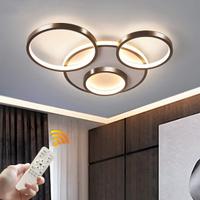 Lampada da Soffitto  Moderna 4 Anelli Dimmerabile
