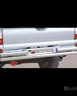 Mitsubishi L200 2002>2006 Paraurti posteriore inox