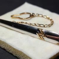 Fermacravatta in argento vintage 