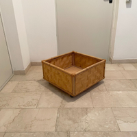 Portafiori fioriera in vimini