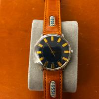 Orologio Fossil vintage nuovo – quadrante blu