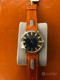 Orologio Fossil vintage nuovo – quadrante blu