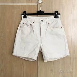 Shorts jeans donna NUOVI panna Levis 501