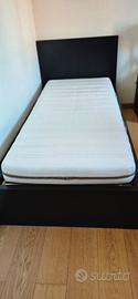 Struttura letto alta/2 contenitori + scrivania