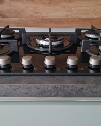 Piano cottura in vetro 5 fuochi Candy