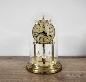 orologio da tavolo con campana in vetro hermly