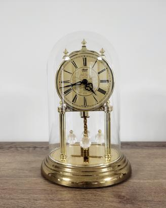 orologio da tavolo con campana in vetro hermly