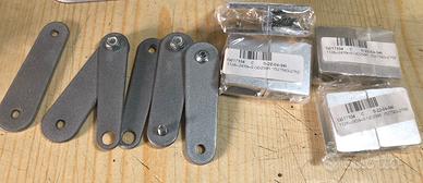 4 Fissaggi vetri x parete+Cerniere+Angolari+ Vario