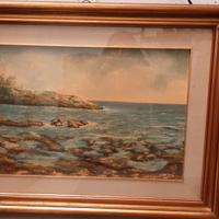 Quadro con paesaggio marino