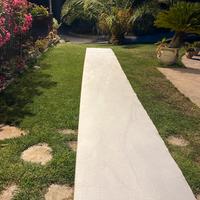 Tappeto passatoia bianca per cerimonia