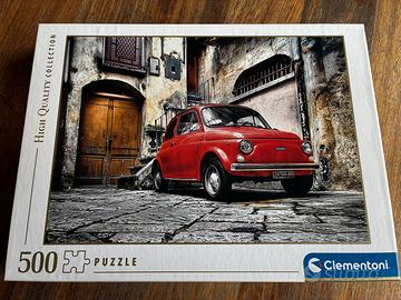 Puzzle Clementoni 500 pezzi - Fiat 500 rossa