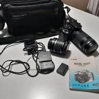 Canon 350D set con obiettivo supplementare
