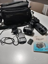 Canon 350D set con obiettivo supplementare